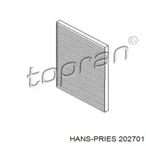 Фильтр салона 202701 Hans Pries (Topran)