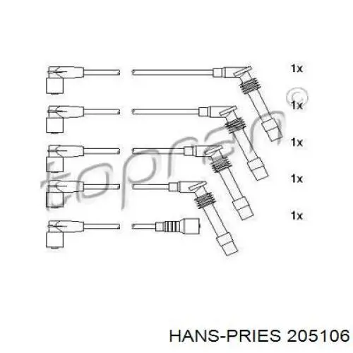 205106 Hans Pries (Topran) высоковольтные провода