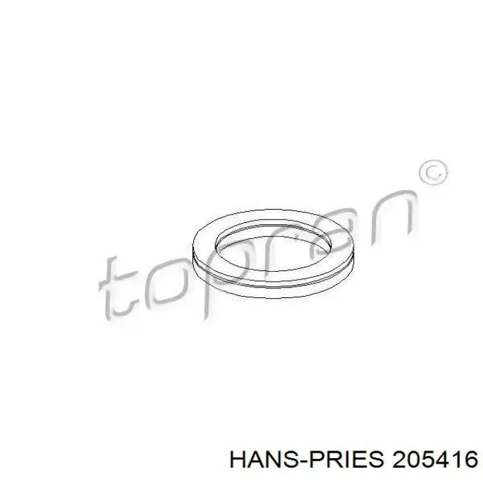 Подшипник опорный амортизатора переднего 205416 Hans Pries (Topran)