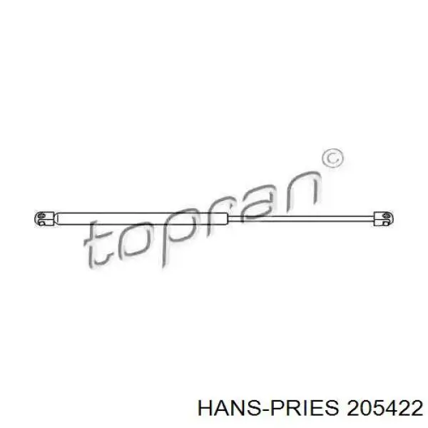 205 422 Hans Pries (Topran) амортизатор багажника