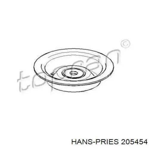 Подшипник опорный амортизатора переднего 205454 Hans Pries (Topran)