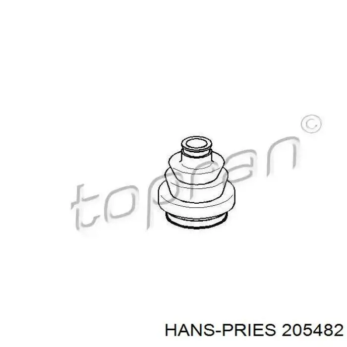 Пыльник ШРУСа внутренний 205482 Hans Pries (Topran)