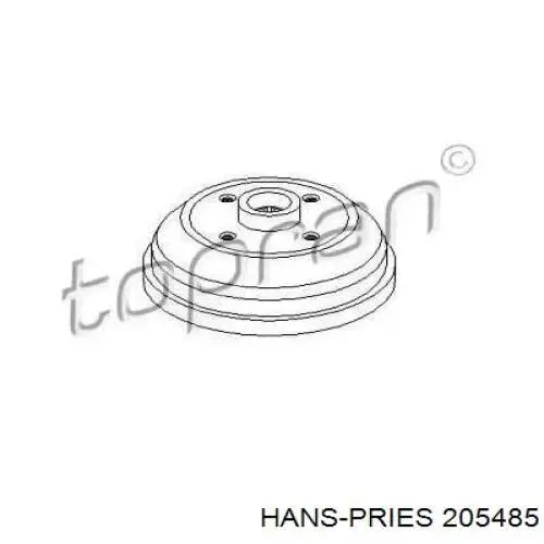 Тормозной барабан 205485 Hans Pries (Topran)