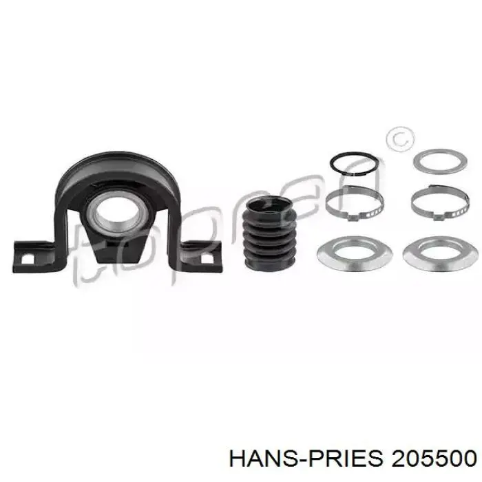 Подвесной подшипник карданного вала 205500 Hans Pries (Topran)