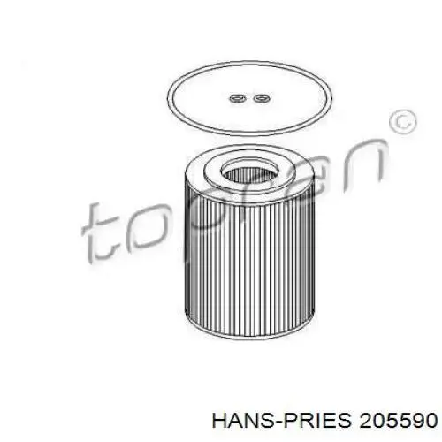 Масляный фильтр 205590 Hans Pries (Topran)