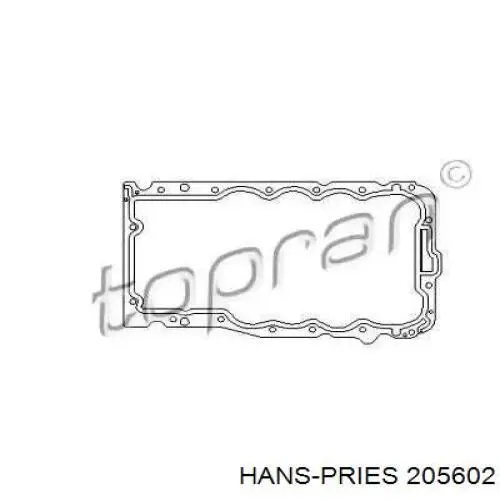 Прокладка поддона картера 205602 Hans Pries (Topran)