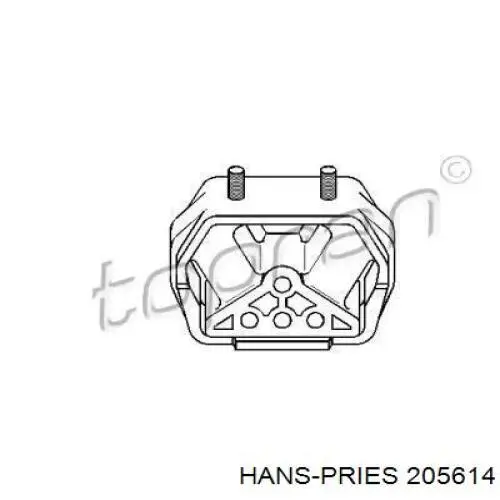 205614 Hans Pries (Topran) подушка (опора двигателя задняя)