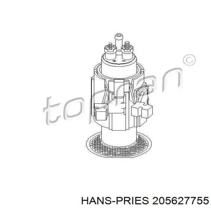 Насос топливный электрический 205627755 Hans Pries (Topran)
