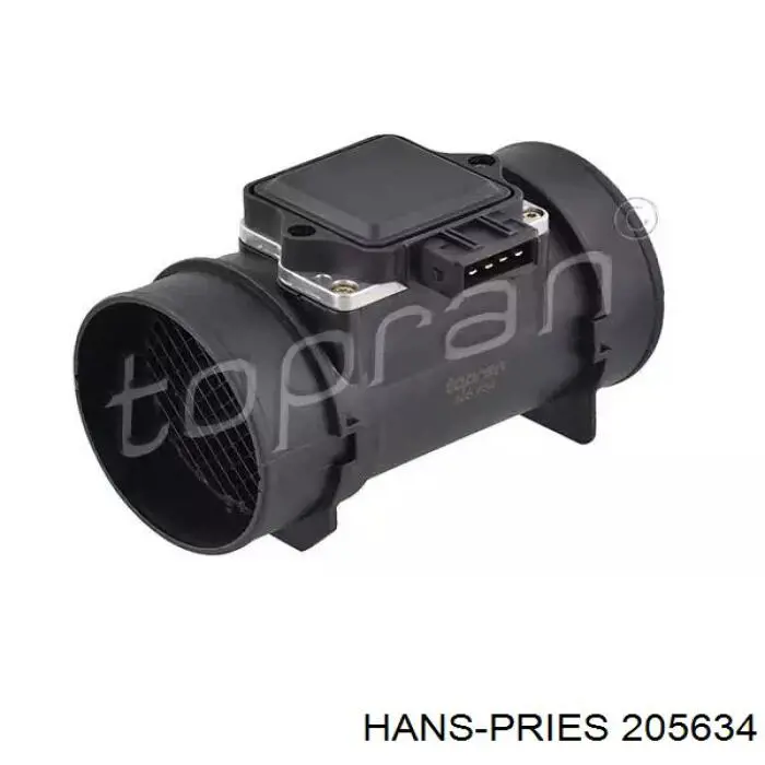 205634 Hans Pries (Topran) sensor de fluxo (consumo de ar, medidor de consumo M.A.F. - (Mass Airflow))