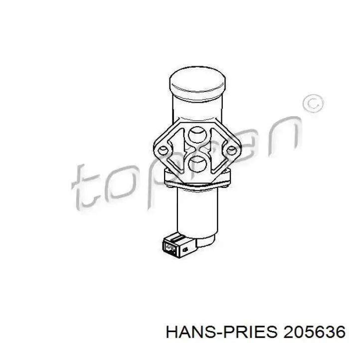 205636 Hans Pries (Topran) клапан (регулятор холостого хода)