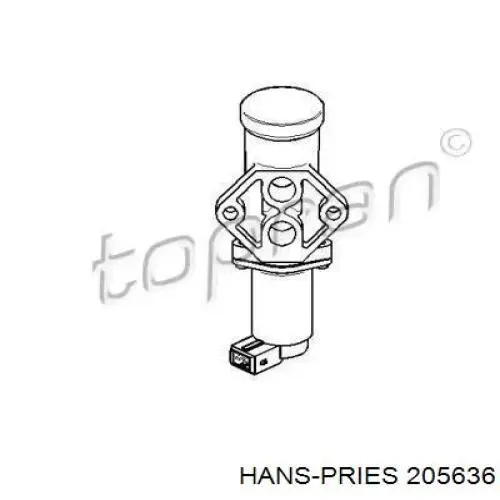 Válvula de mando de ralentí, suministro de aire 205636 Hans Pries (Topran)