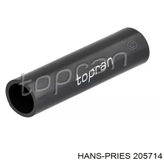 Шланг (патрубок) водяного насоса приемный 205714 Hans Pries (Topran)