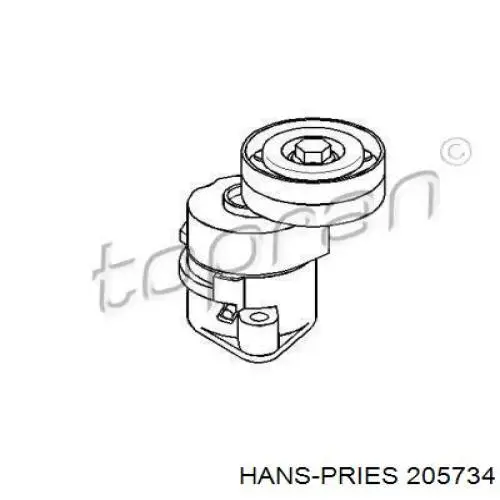 Натяжитель приводного ремня 205734 Hans Pries (Topran)