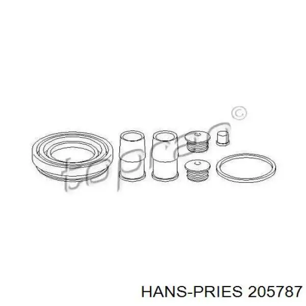 Ремкомплект переднего суппорта 205787 Hans Pries (Topran)