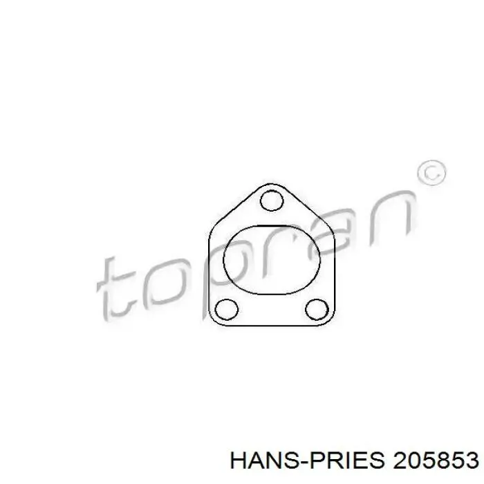 Гидроопора двигателя левая Hans Pries (Topran) 205853 цена, от 32.64 USD