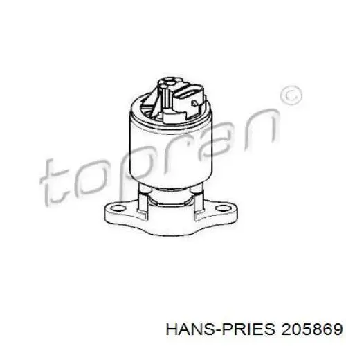 Клапан ЕГР 205869 Hans Pries (Topran)