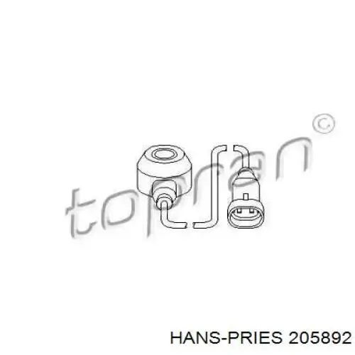 205892 Hans Pries (Topran) датчик детонации