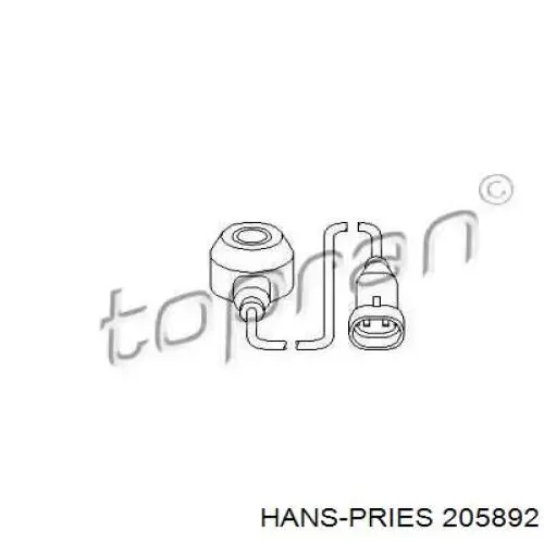 Датчик детонации 205892 Hans Pries (Topran)