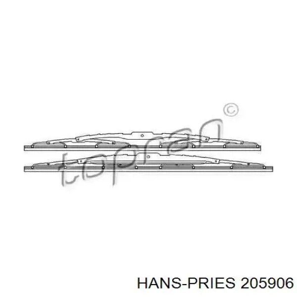 Щетки стеклоочистителя 205906 Hans Pries (Topran)