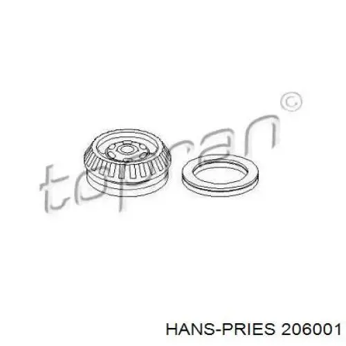 Опора амортизатора переднего 206001 Hans Pries (Topran)