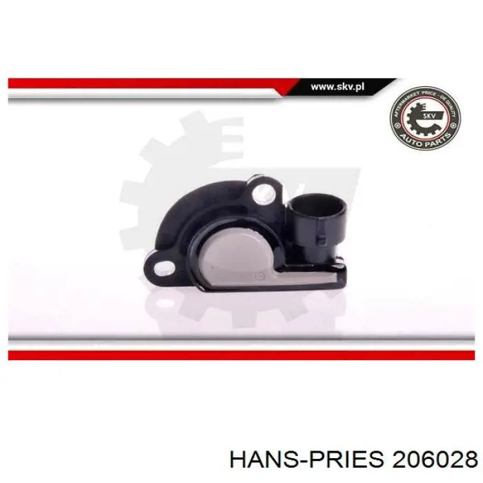 Датчик дроссельной заслонки 206028 Hans Pries (Topran)