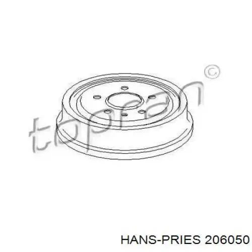 Тормозной барабан 206050 Hans Pries (Topran)