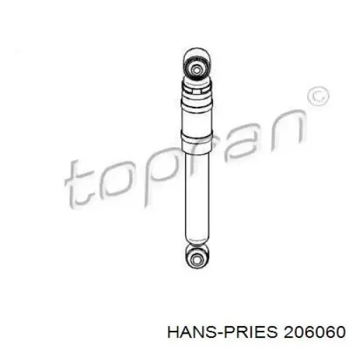 Амортизатор задний 206060 Hans Pries (Topran)