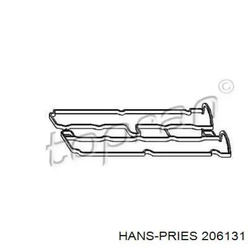 206 131 Hans Pries (Topran) прокладка клапанной крышки