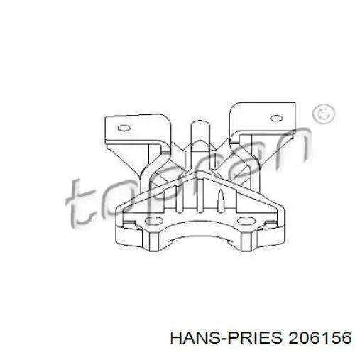 206156 Hans Pries (Topran) подушка (опора двигателя правая)
