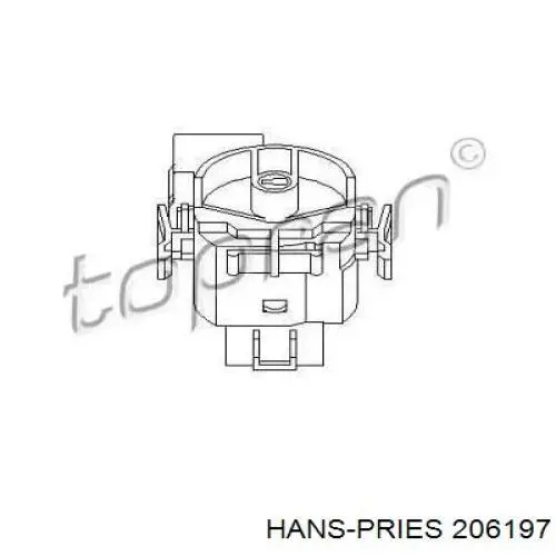 Замок запалювання, контактна група 206197 Hans Pries (Topran)