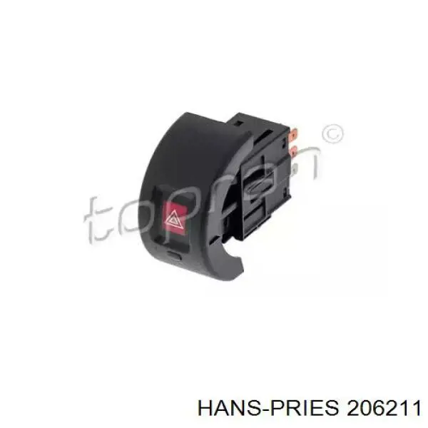 206211 Hans Pries (Topran) кнопка включения аварийного сигнала