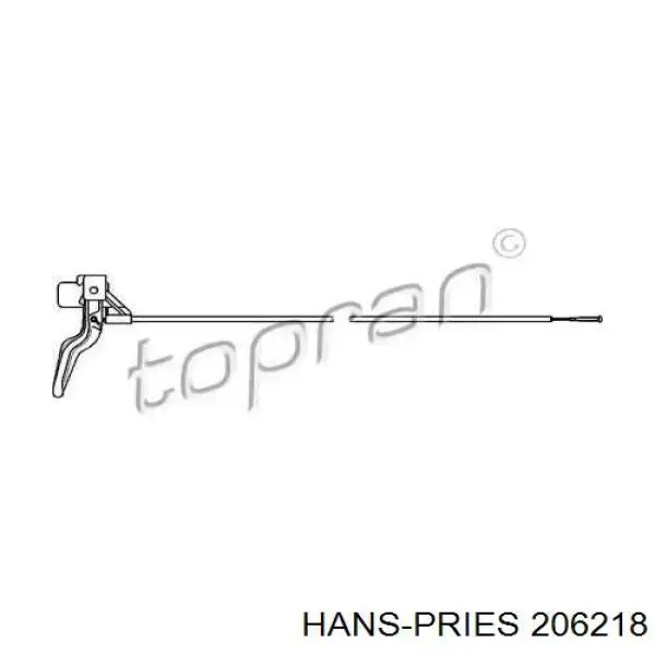 206 218 Hans Pries (Topran) трос открывания капота