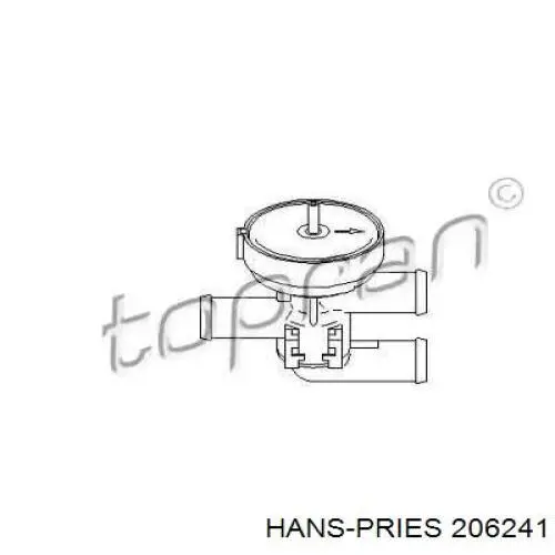Кран печки (отопителя) Hans Pries (Topran) 206241 цена, от 5.58 USD