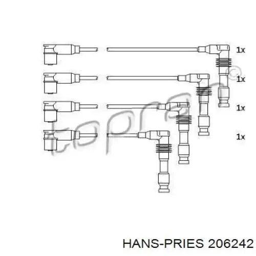 206242 Hans Pries (Topran) высоковольтные провода