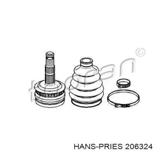 ШРУС наружный передний 206324 Hans Pries (Topran)