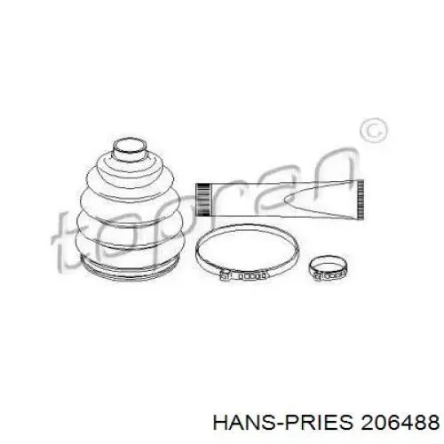 Пыльник ШРУСа наружный 206488 Hans Pries (Topran)