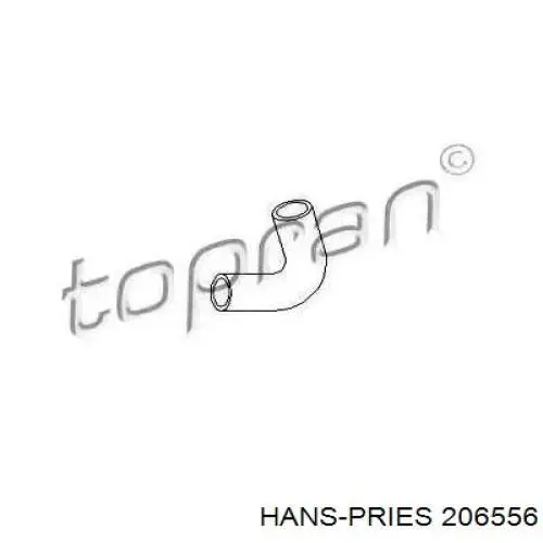 206556 Hans Pries (Topran) патрубок вентиляции картерных газов
