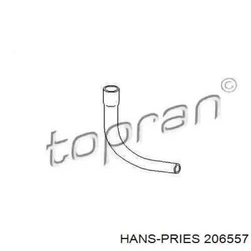 206557 Hans Pries (Topran) патрубок вентиляции картера (маслоотделителя)