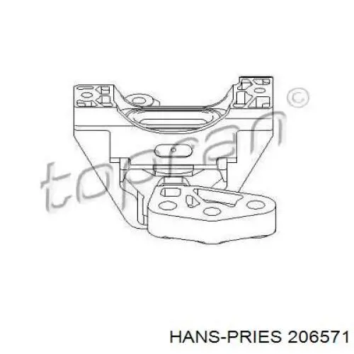 Правая подушка двигателя 206571 Hans Pries (Topran)