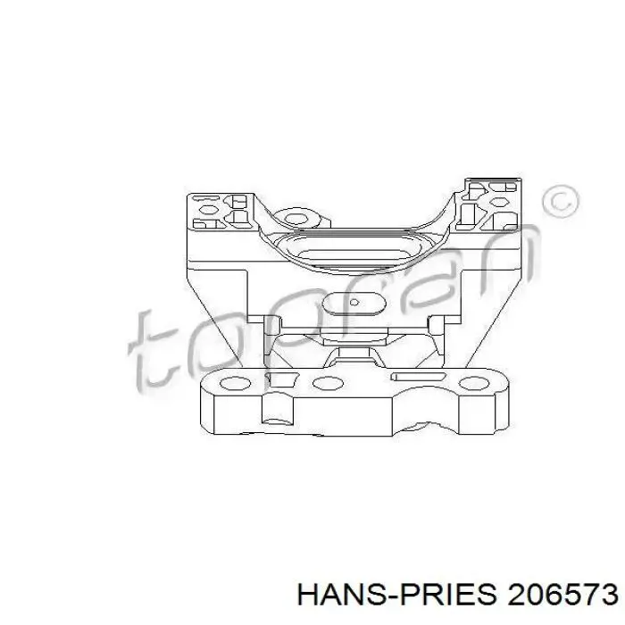 206573 Hans Pries (Topran) подушка (опора двигателя правая)