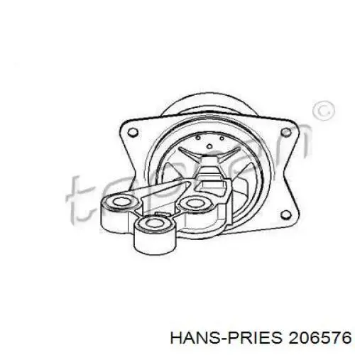 Левая подушка двигателя 206576 Hans Pries (Topran)