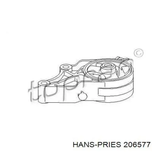 206577 Hans Pries (Topran) подушка (опора двигателя передняя)