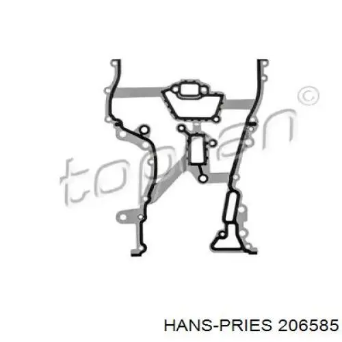 206585 Hans Pries (Topran) vedante de tampa dianteira de motor