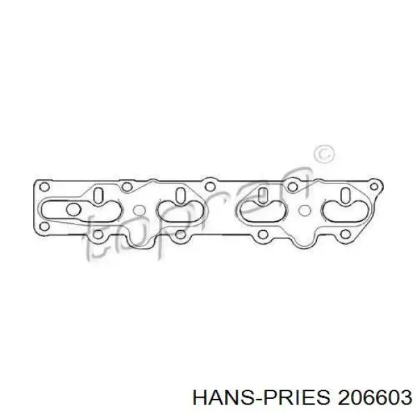 Прокладка коллектора 206603 Hans Pries (Topran)