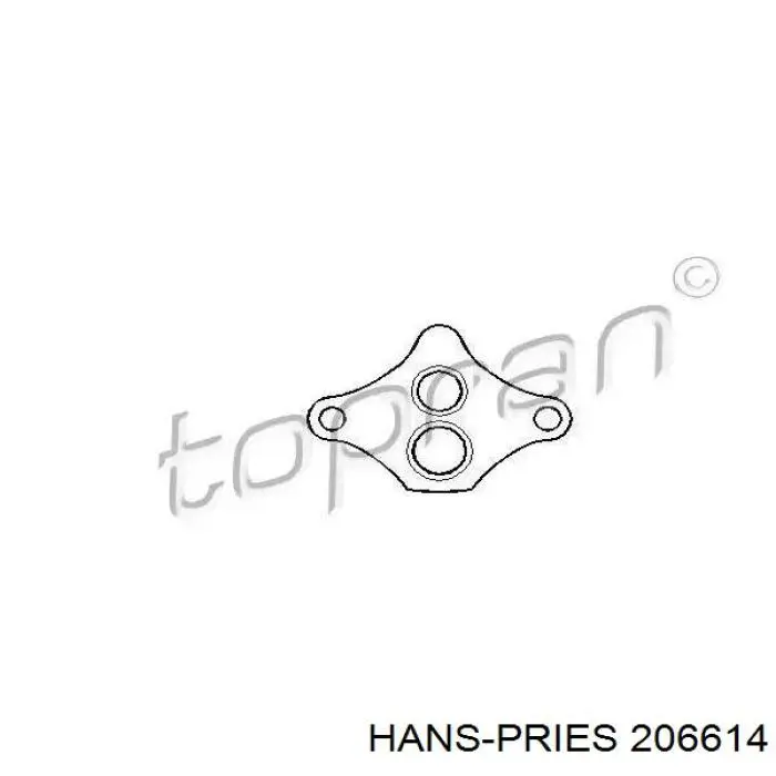 206614 Hans Pries (Topran) прокладка egr-клапана рециркуляции