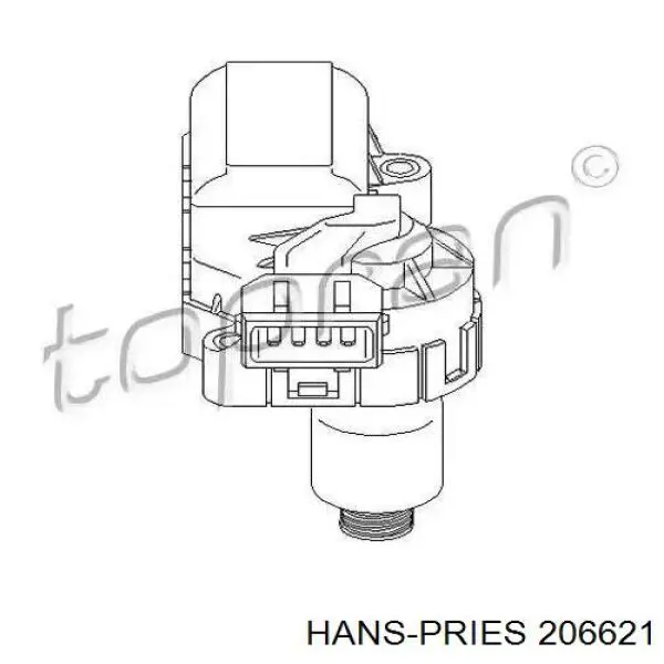 Регулятор холостого хода 206621 Hans Pries (Topran)