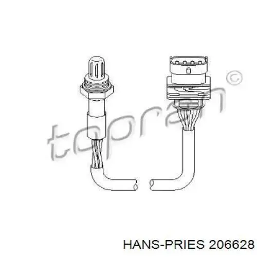 Датчик кислорода до катализатора 206628 Hans Pries (Topran)