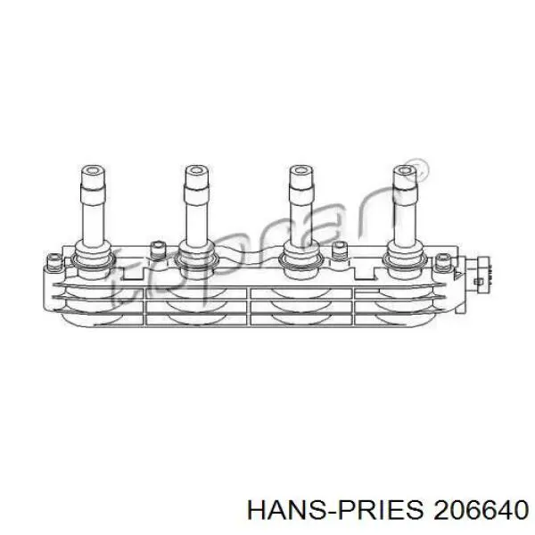 Катушка зажигания 206640 Hans Pries (Topran)