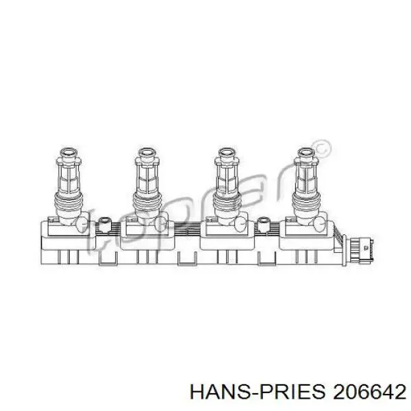 Катушка зажигания 206642 Hans Pries (Topran)