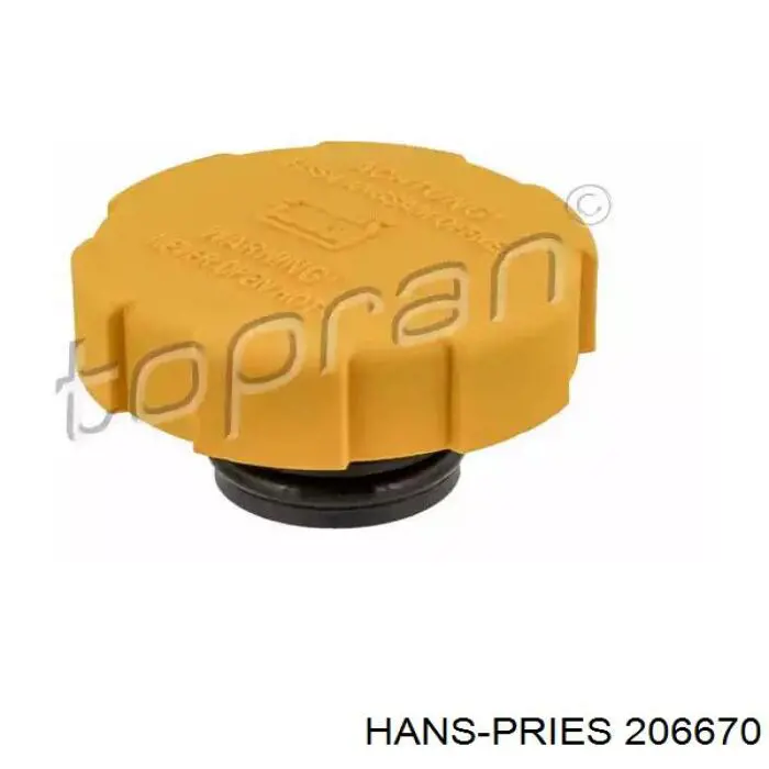 206670 Hans Pries (Topran) tampa (tampão do tanque de expansão)